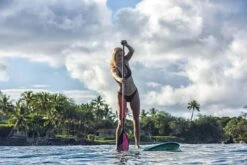 Quatro Ponto Longboard Thruster Paddle Board 2023 -Best Surf Discount 2023 board ponto action3